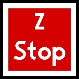 Znak BT-4 Stop - zwrotnica eksploatowana jednostronnie.