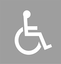 znak Miejsce dla pojazdu osoby niepełnosprawnej. P-24